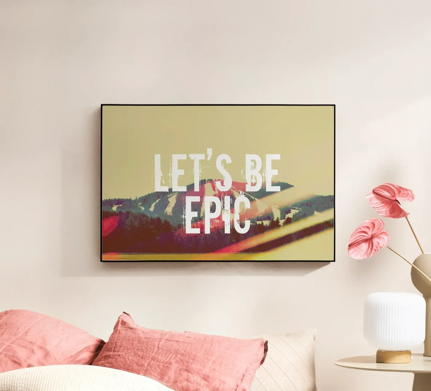Let's Be Epic Acryl-Glas von Vintage Skies