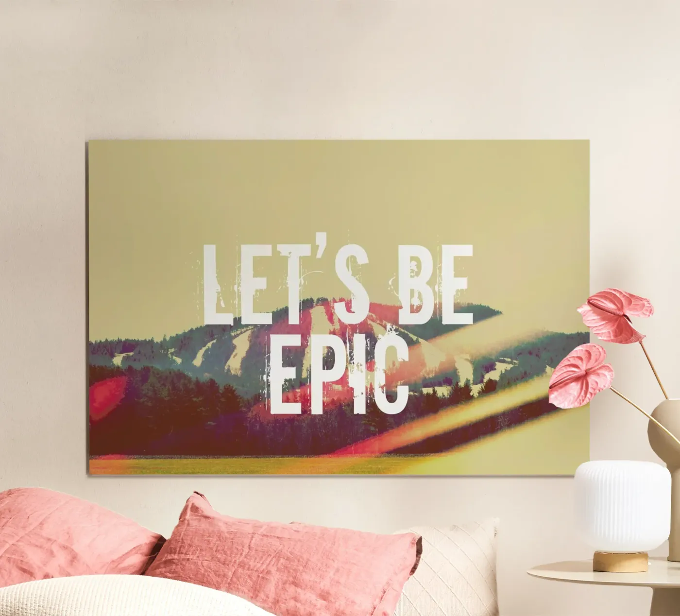 Let's Be Epic poster van Vintage Skies