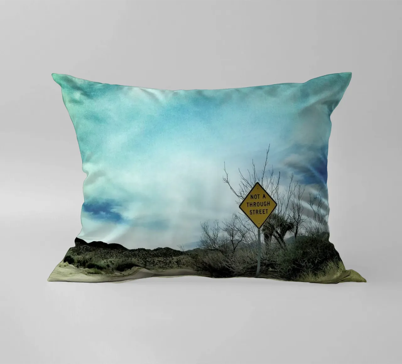 Desert Road decorative cushion by Maria Sattrup