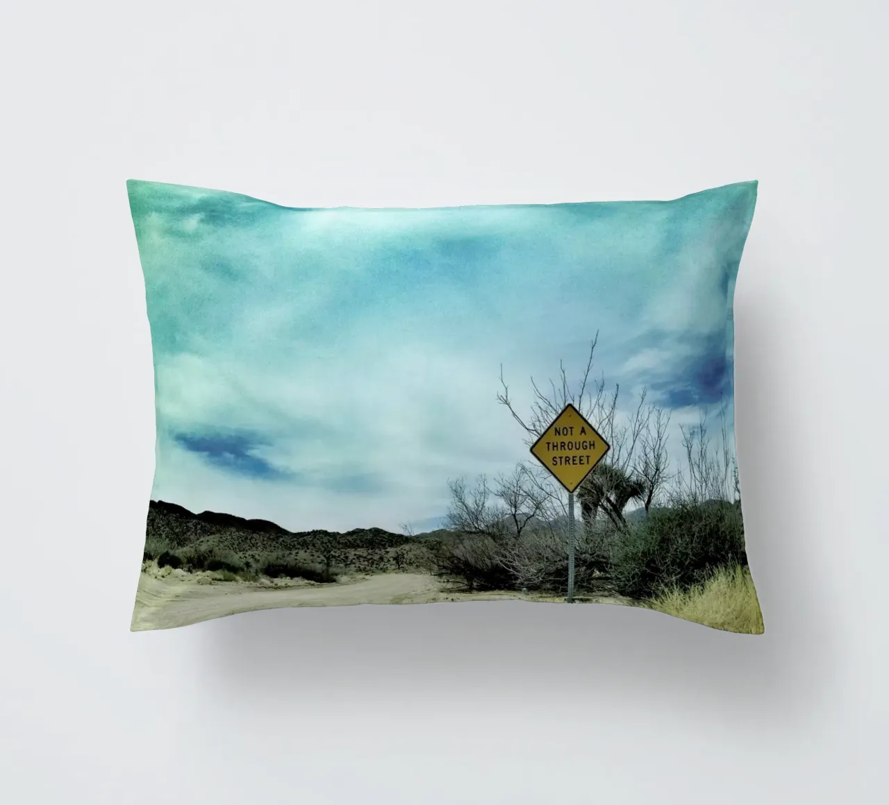 Desert Road decorative cushion by Maria Sattrup