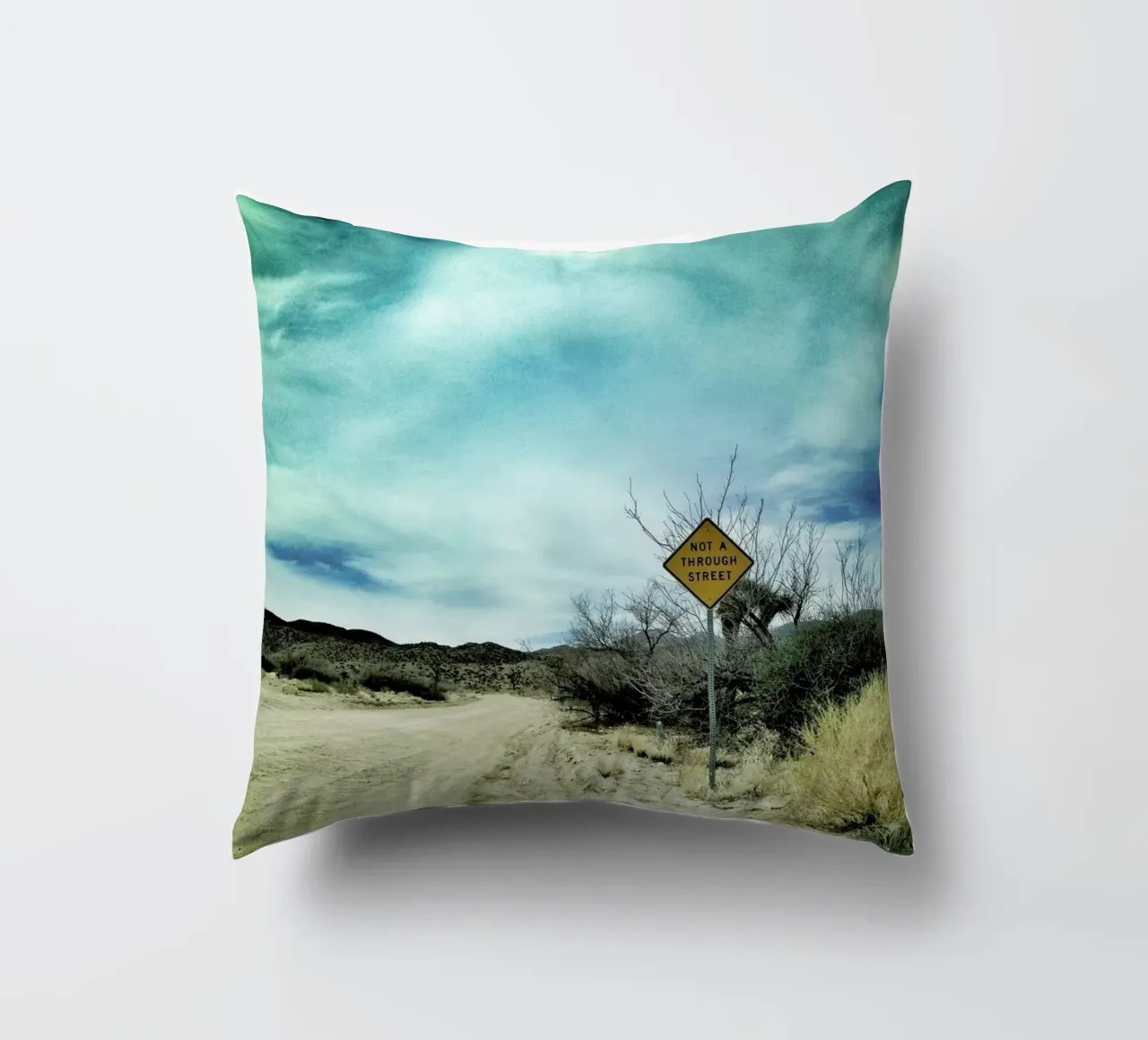 Desert Road decorative cushion by Maria Sattrup