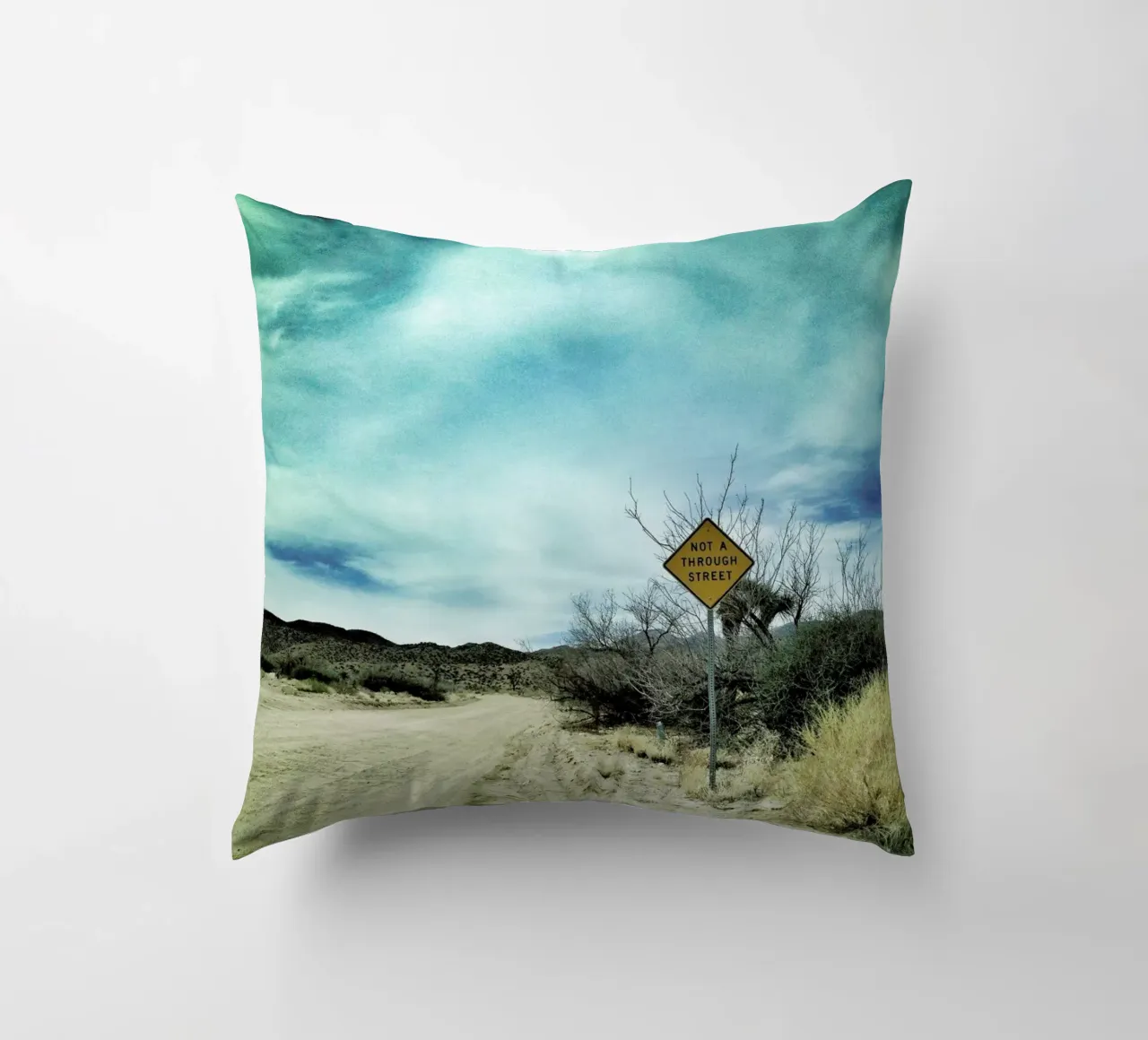 Desert Road decorative cushion by Maria Sattrup