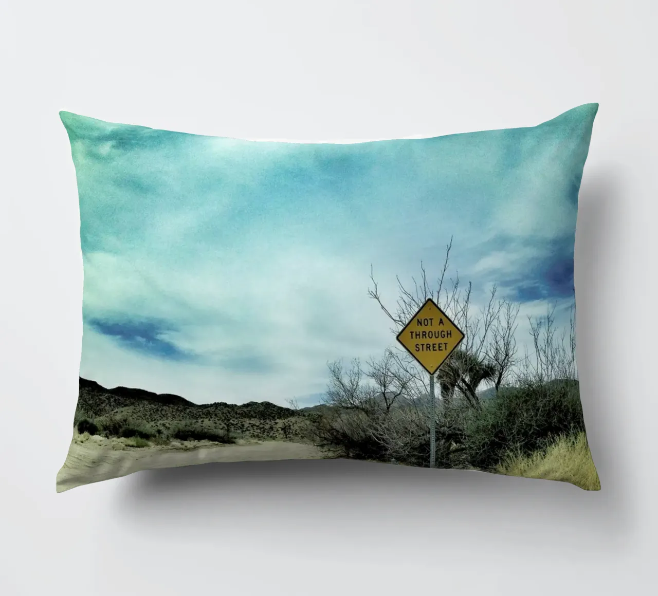 Desert Road decorative cushion by Maria Sattrup