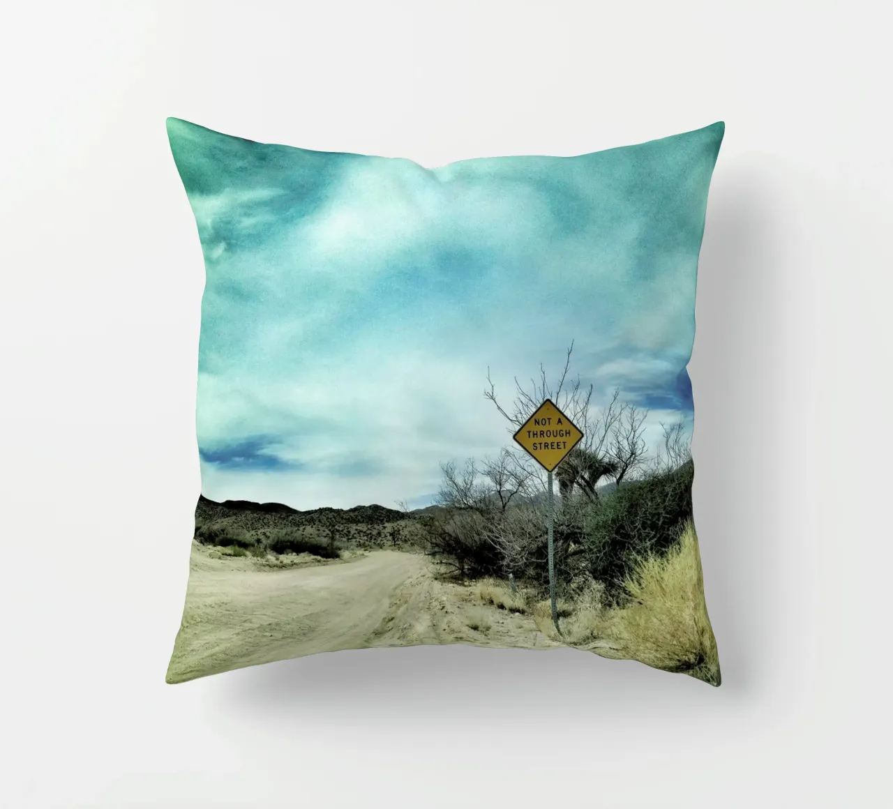 Desert Road decorative cushion by Maria Sattrup