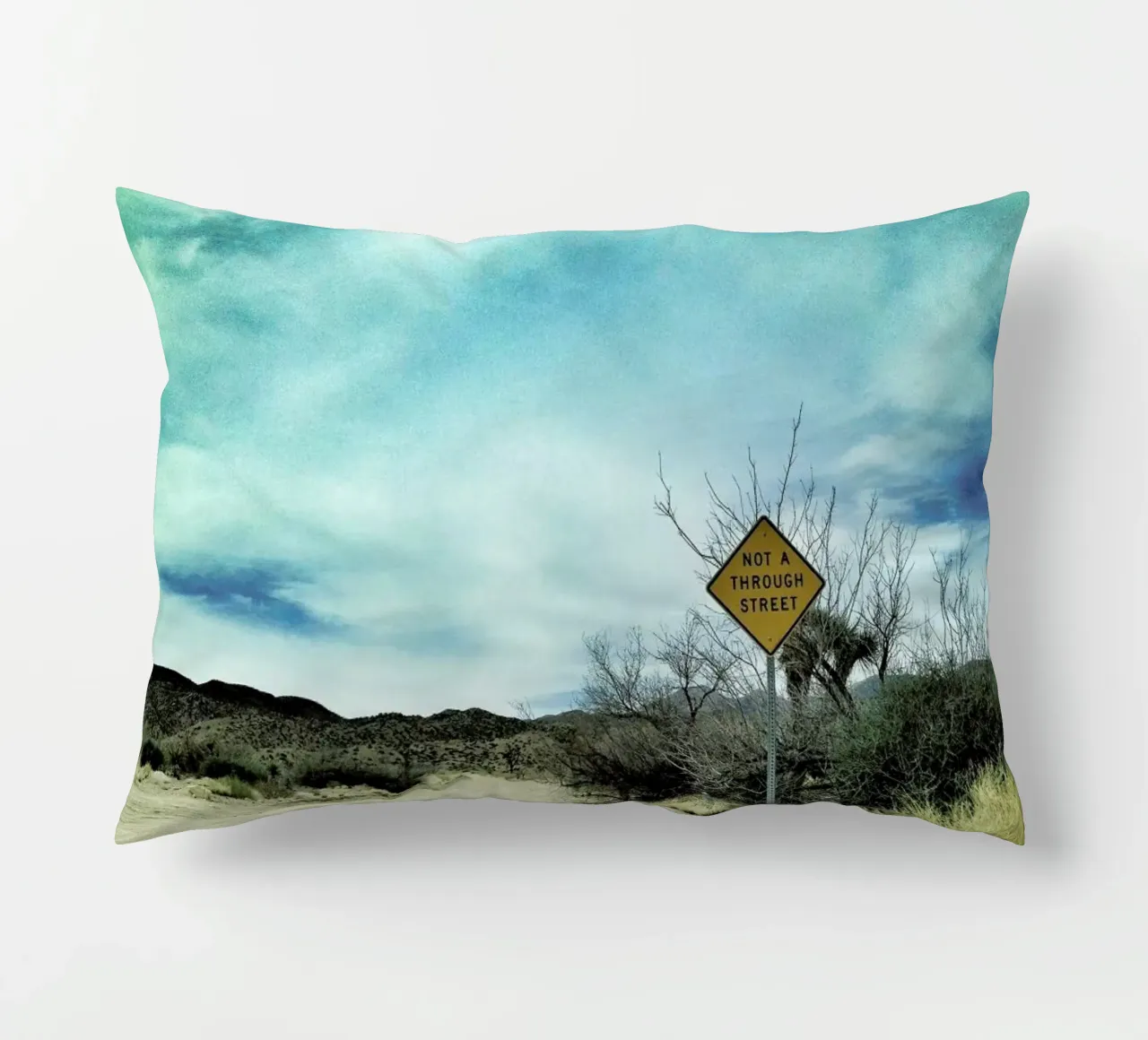 Desert Road decorative cushion by Maria Sattrup