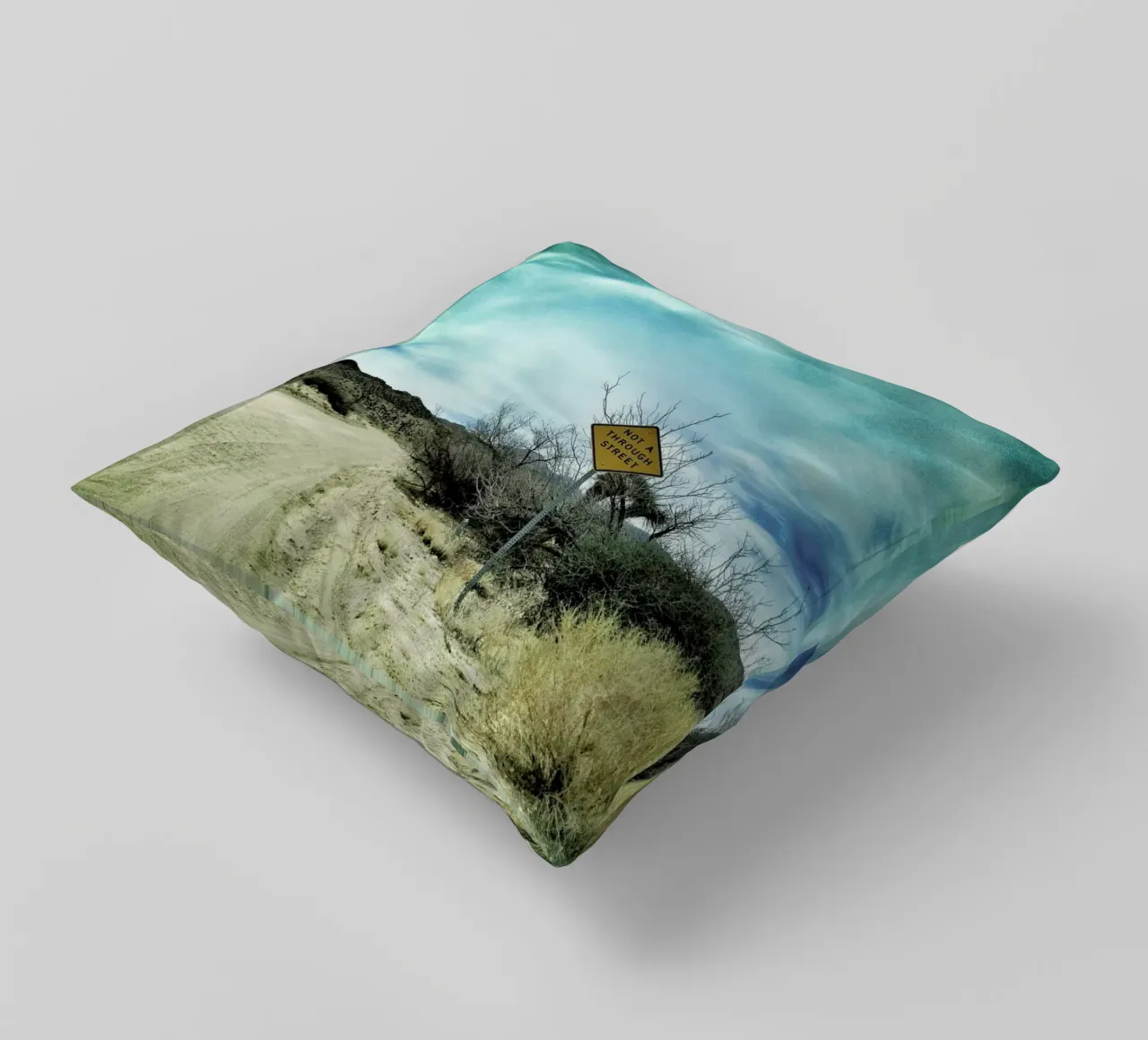 Desert Road decorative cushion by Maria Sattrup