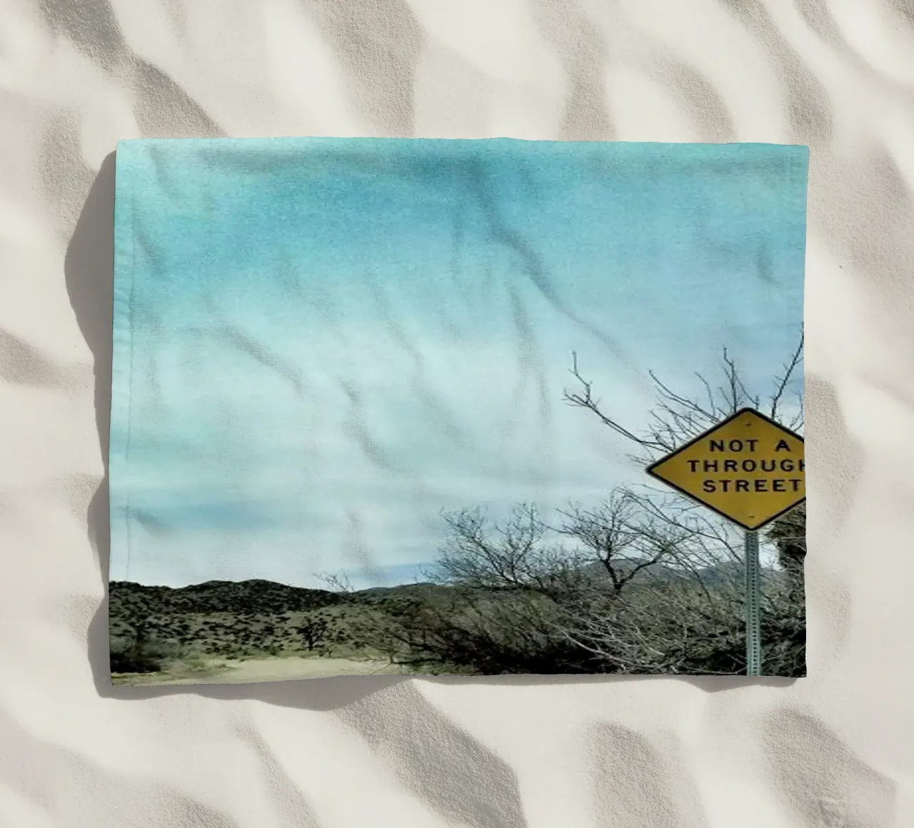 Desert Road beach towel by Maria Sattrup