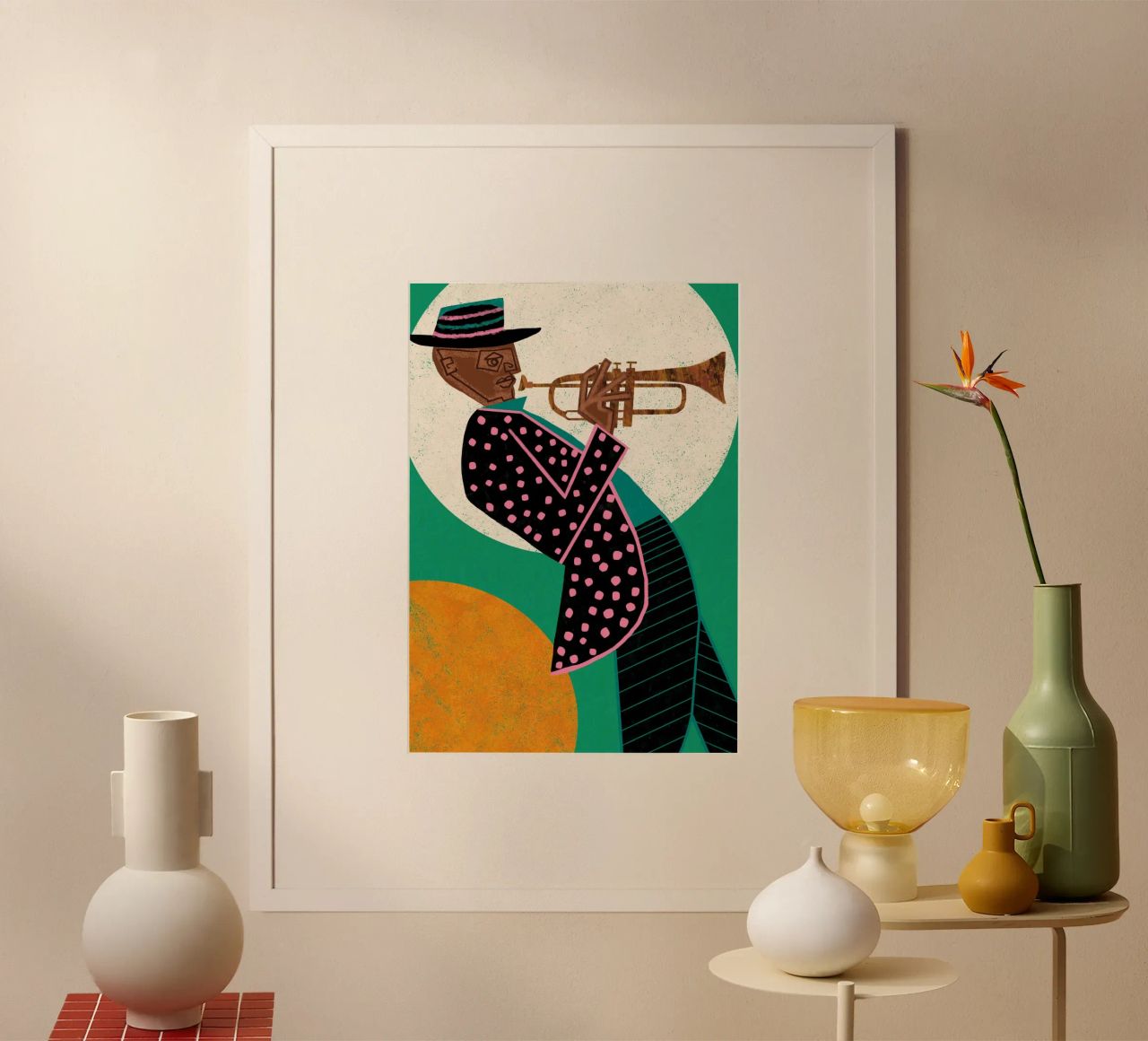 MUSIKER GUY I Poster von Pictufy Sun & Spirit