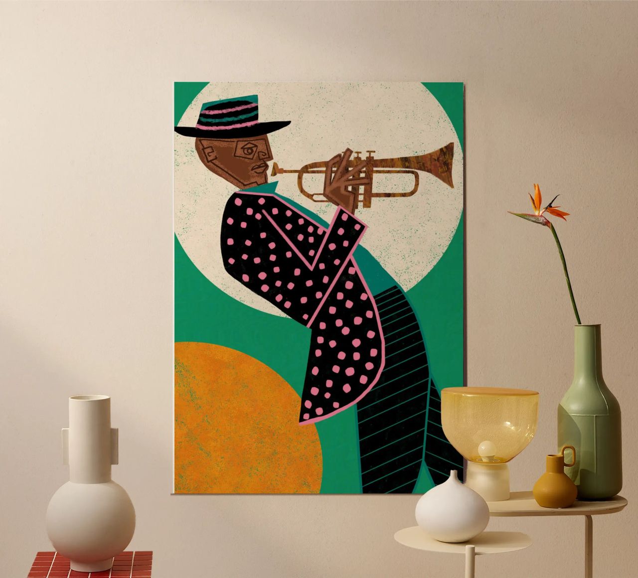 MUSIKER GUY I Poster von Pictufy Sun & Spirit