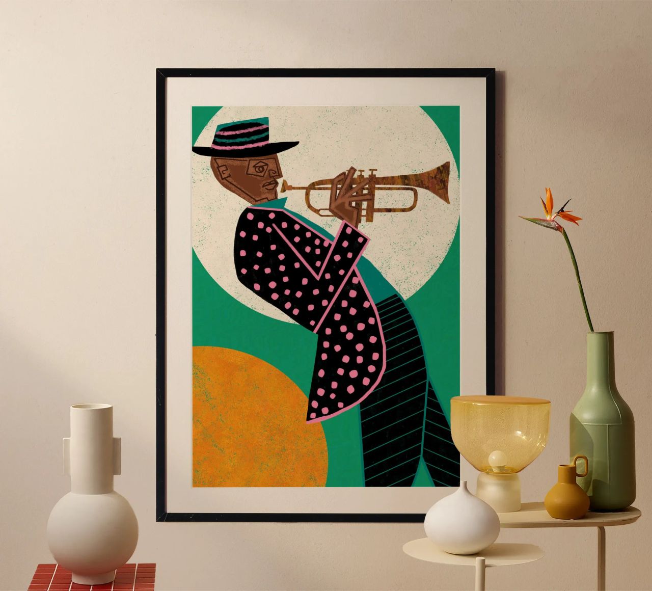 MUSIKER GUY I Poster von Pictufy Sun & Spirit