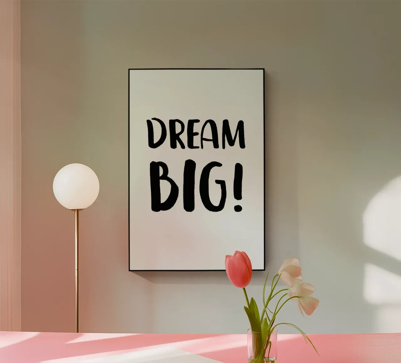 Dream Big plexiglass da daylight design studio