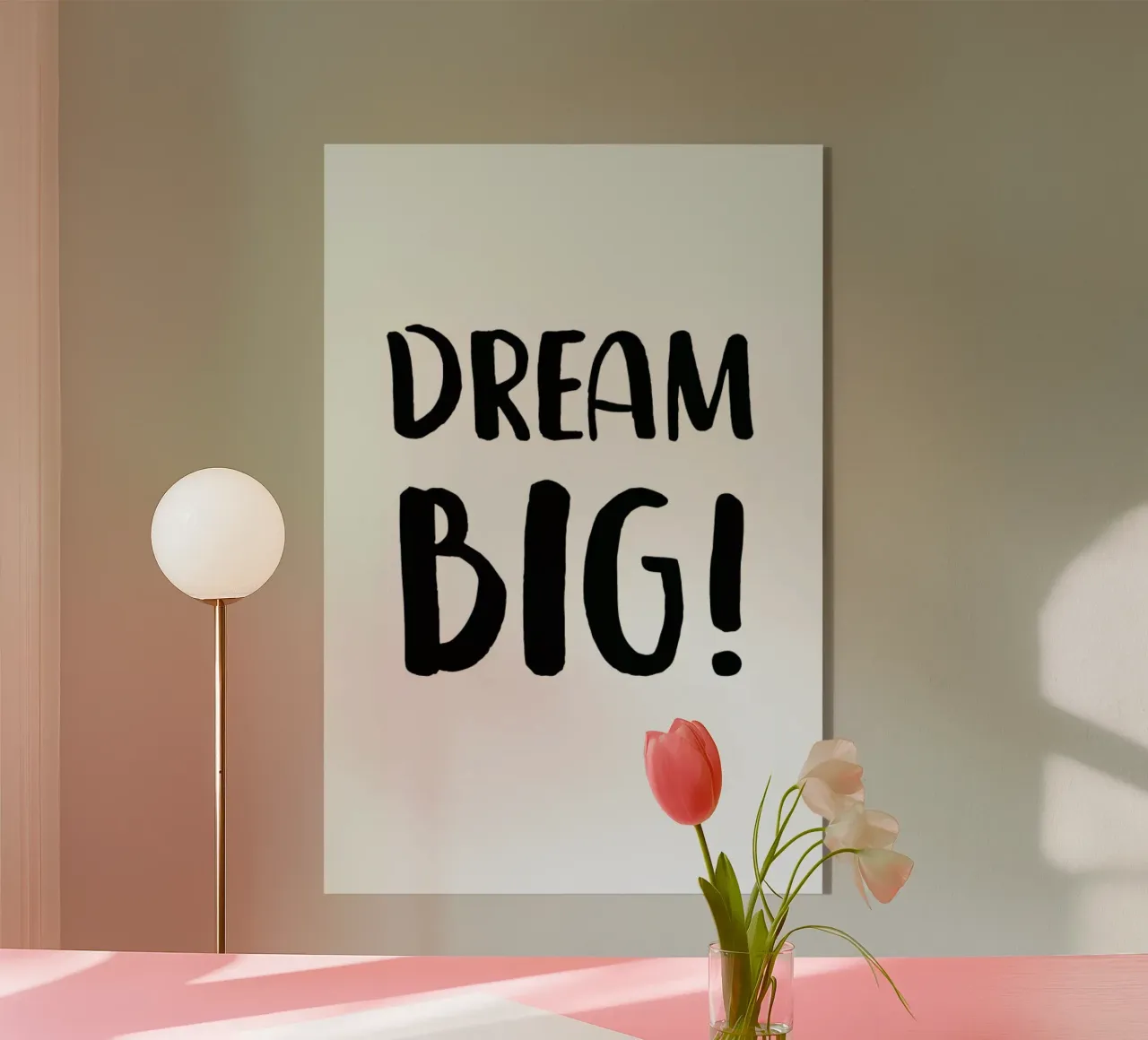 Dream Big plexiglass da daylight design studio