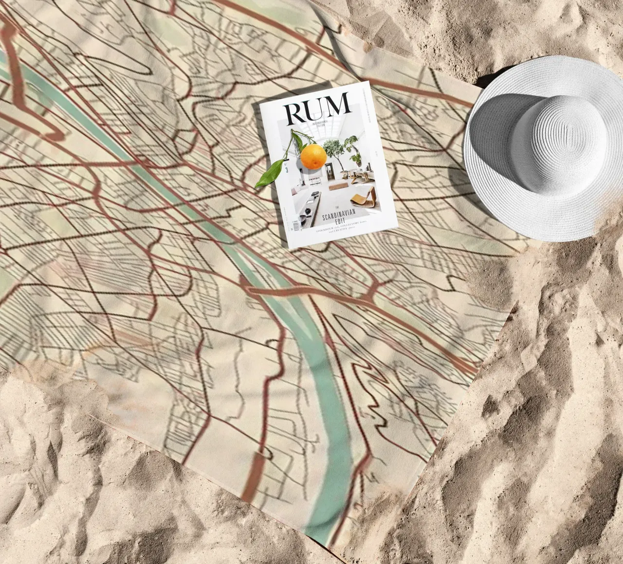 Rouen FR strandhanddoek van Jacob W MICKELSON