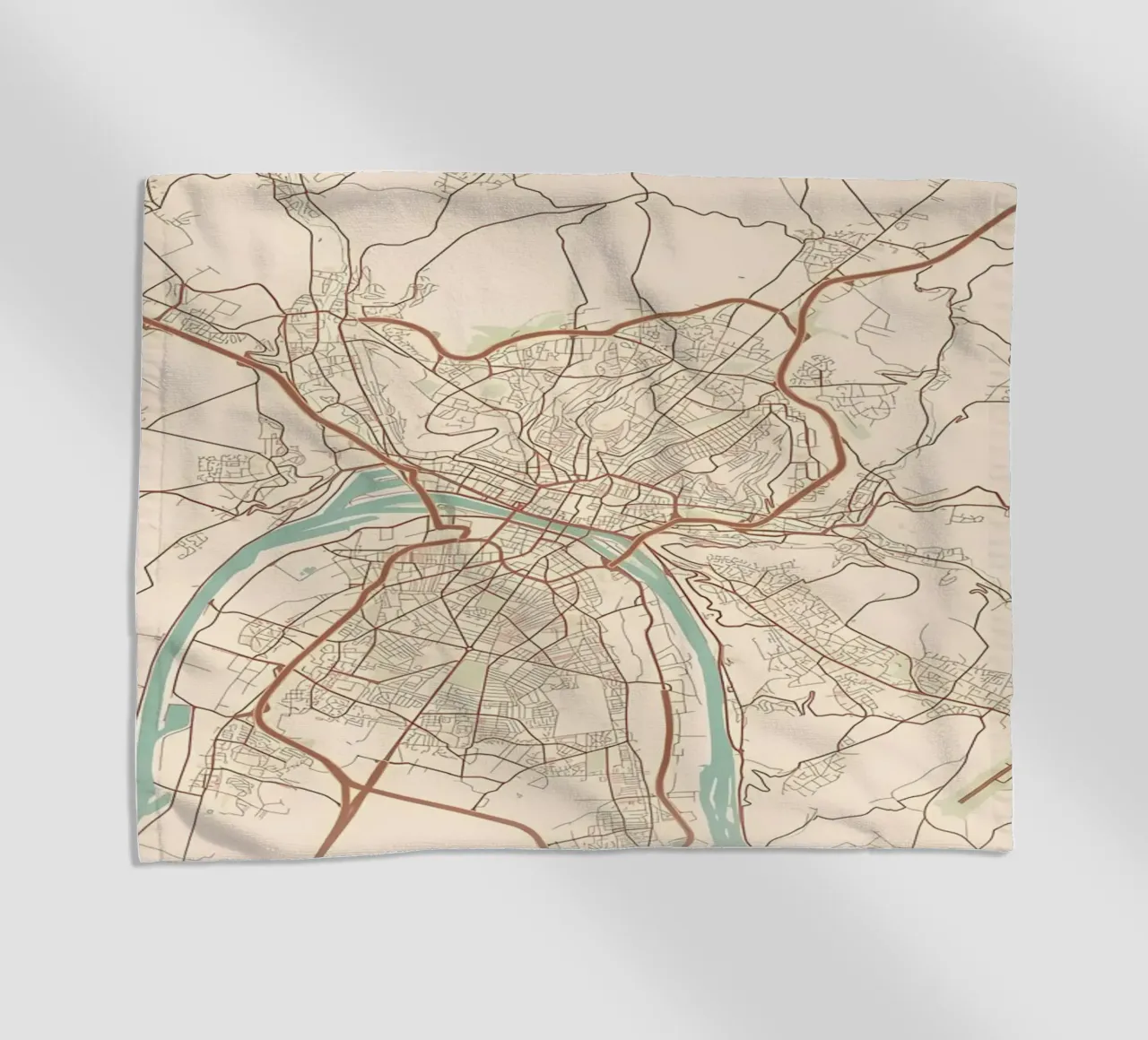 Rouen FR strandhanddoek van Jacob W MICKELSON