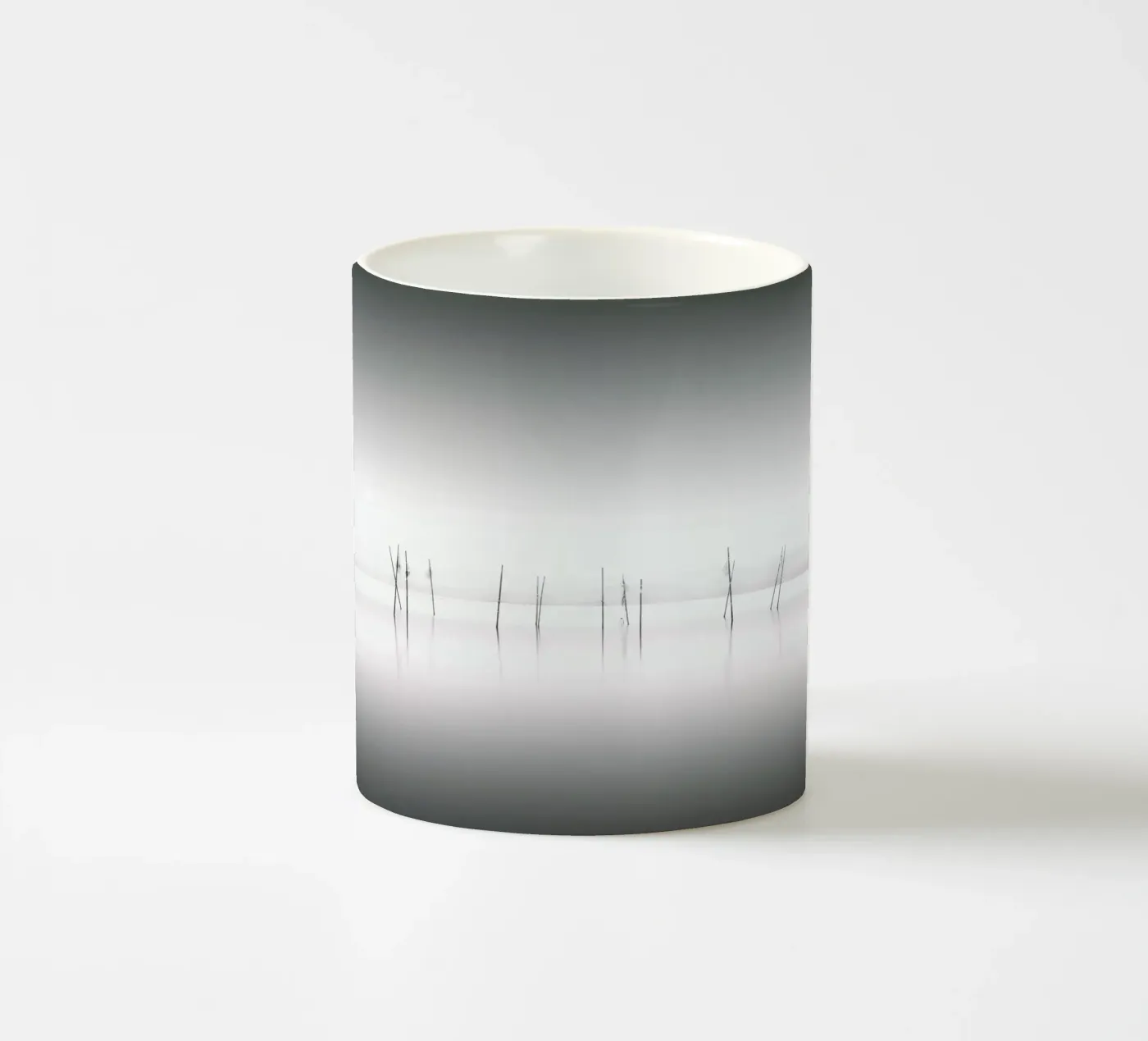 Biwa Study ceramic mug by Michael J. Reibert