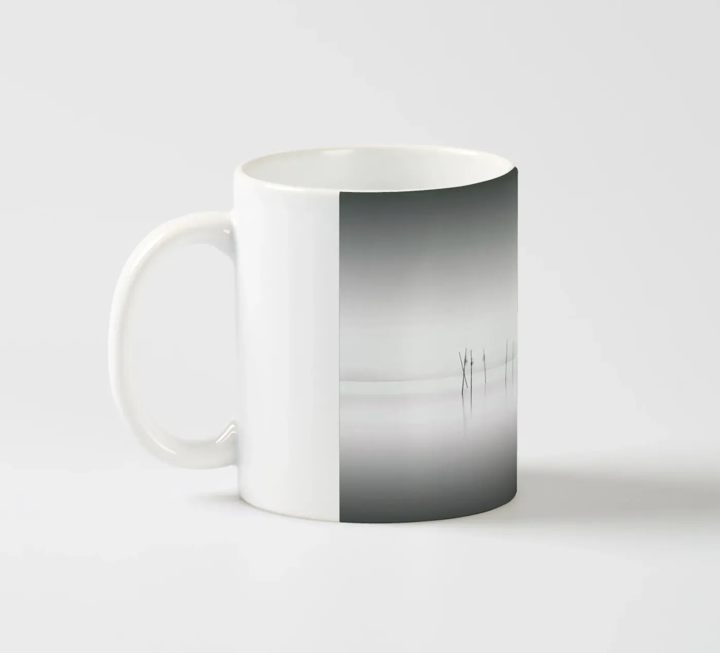 Biwa Study ceramic mug by Michael J. Reibert