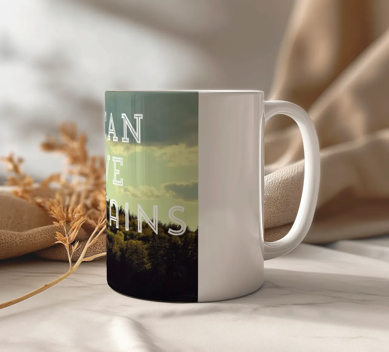 We Can Move Mountains tazza in ceramica da Vintage Skies