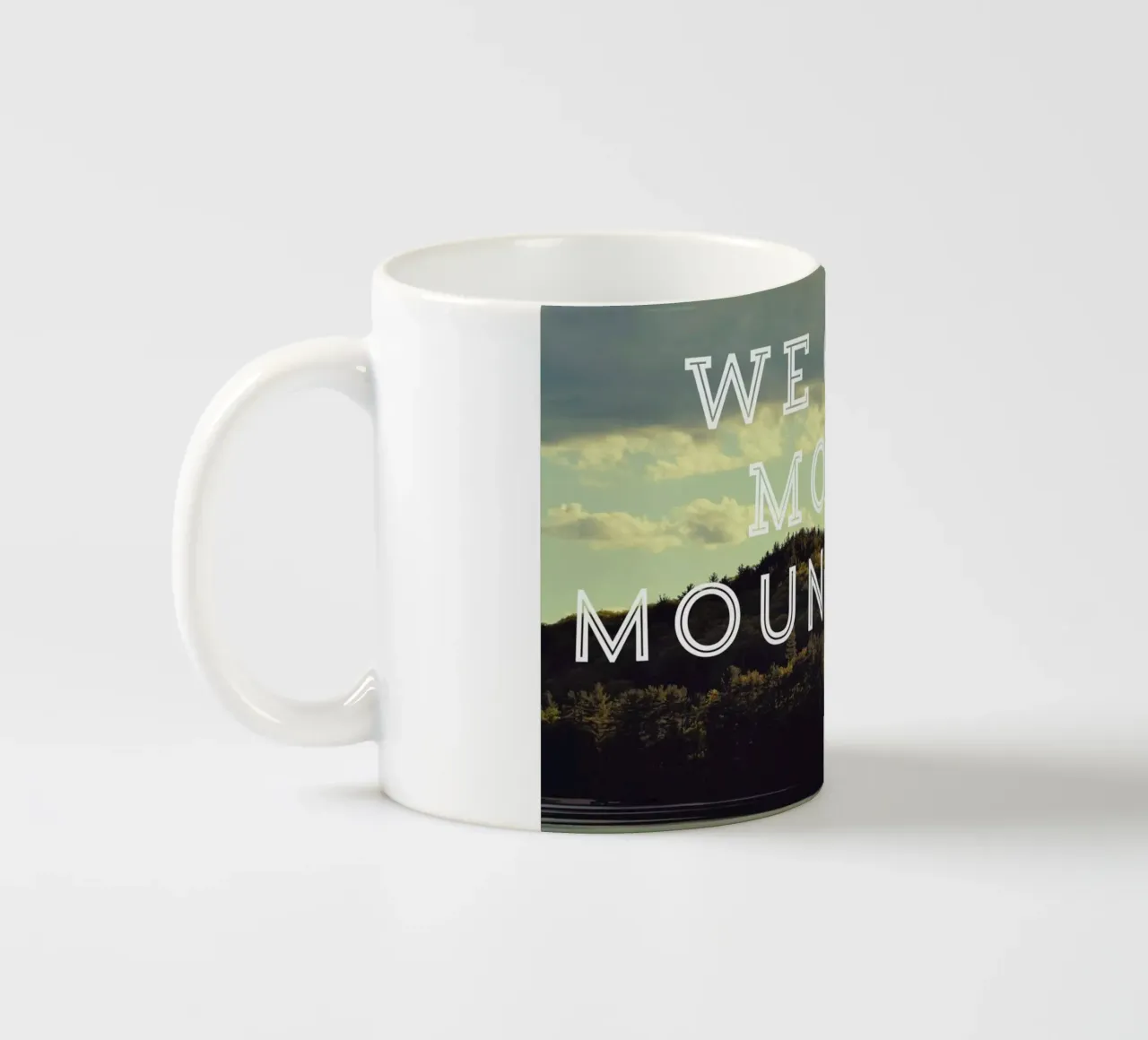 We Can Move Mountains tazza in ceramica da Vintage Skies