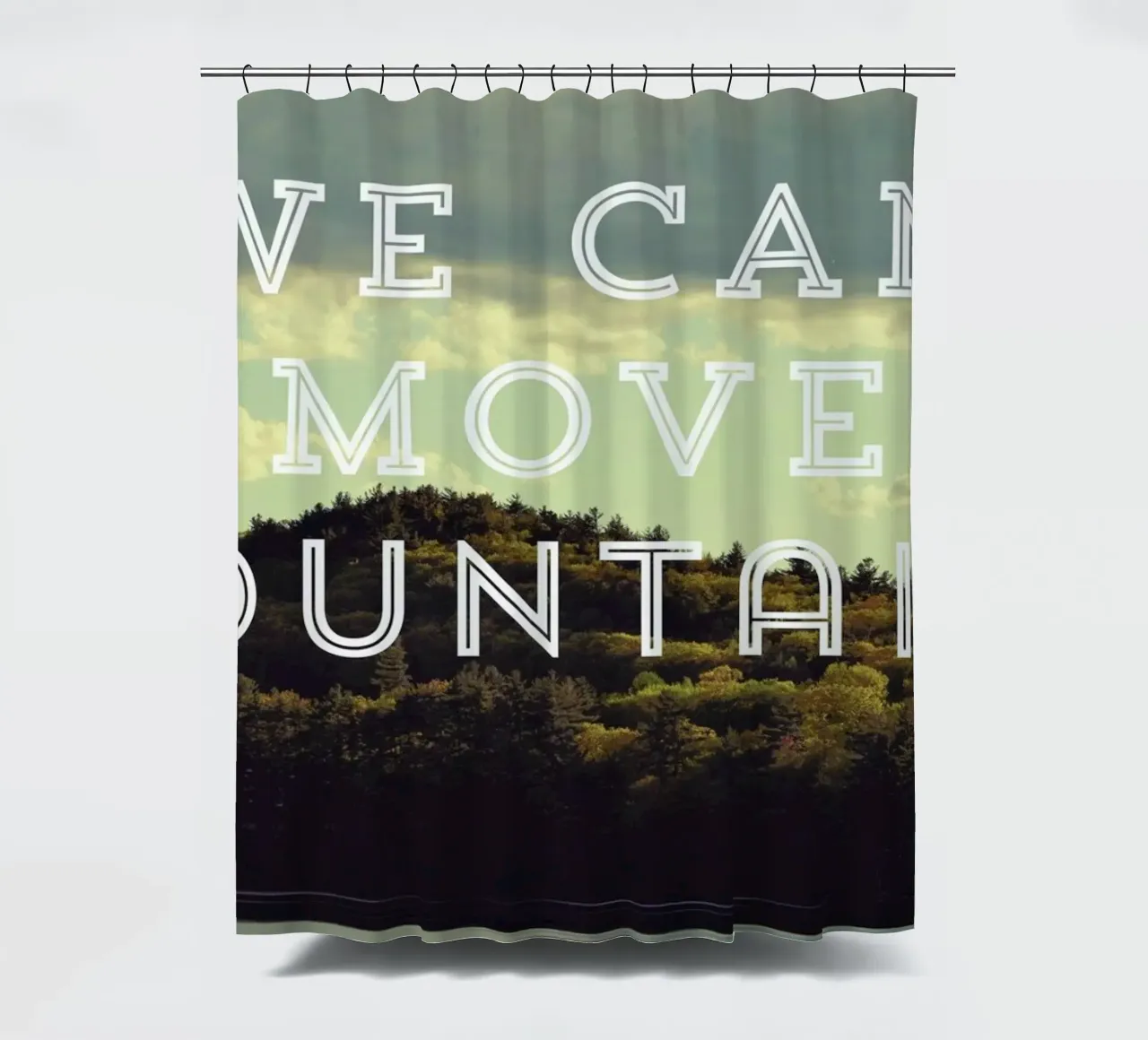 We Can Move Mountains tenda da doccia da Vintage Skies