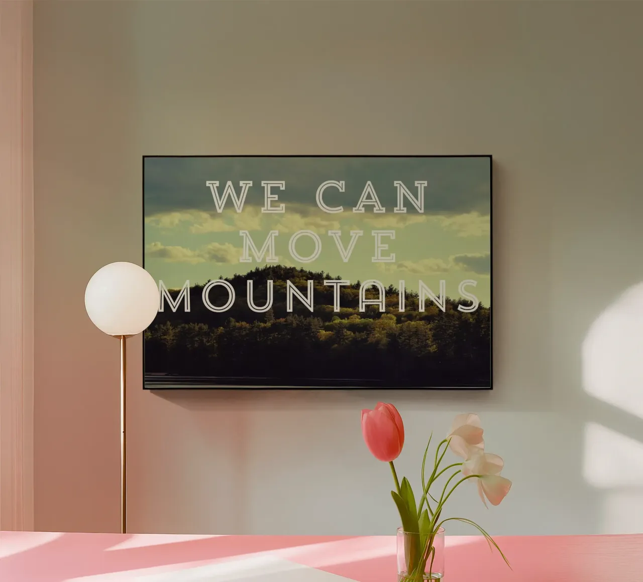 We Can Move Mountains plexiglass da Vintage Skies