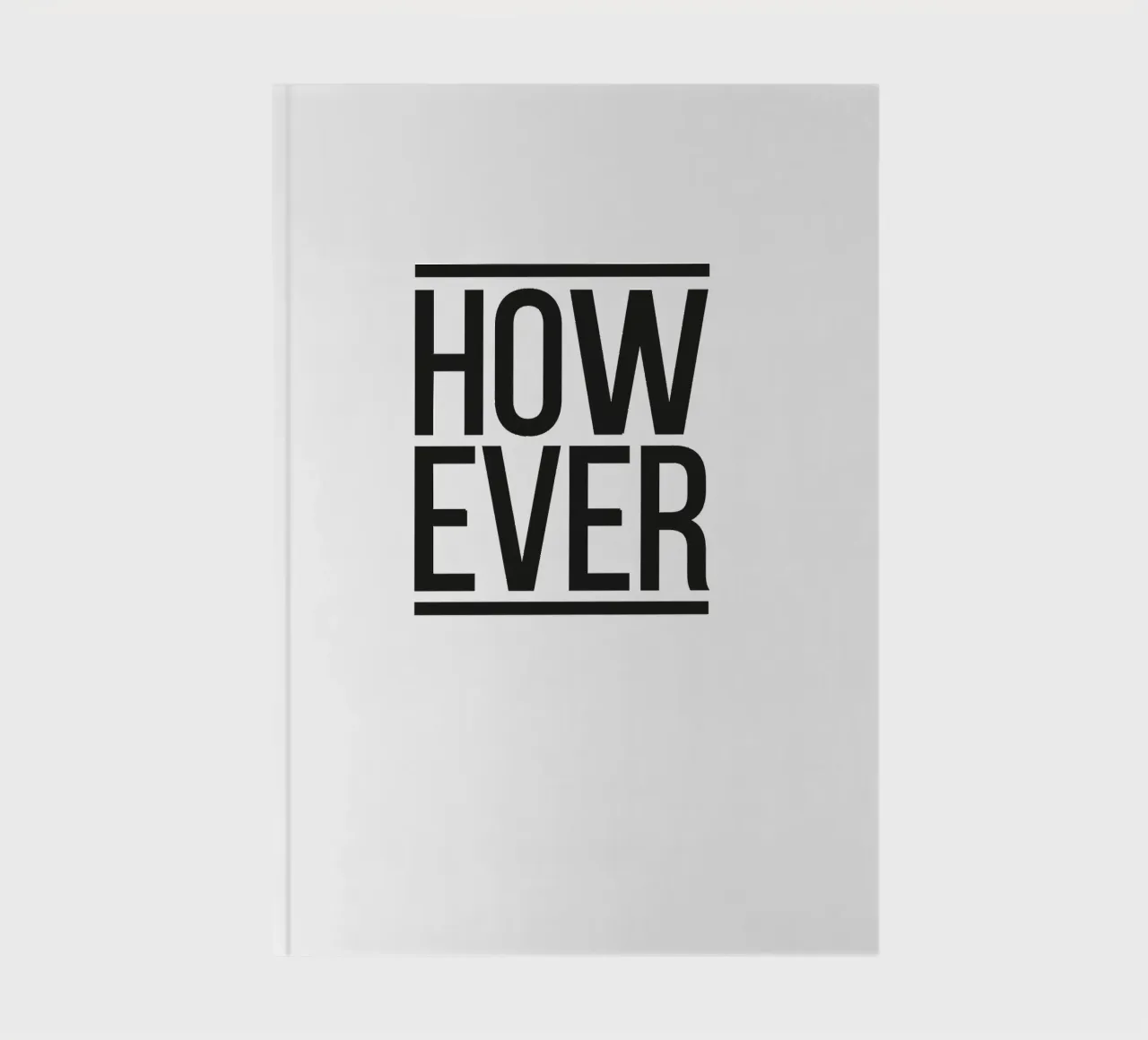 HOW EVER notebook by Flo Klein