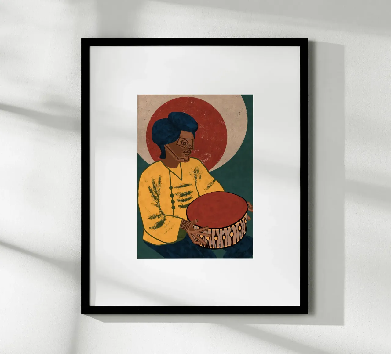 GUY MUSICISTA X poster con telaio in alluminio da Pictufy Sun & Spirit