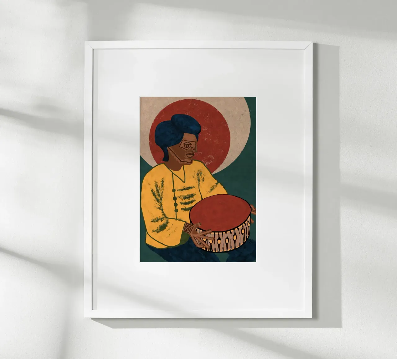 GUY MUSICISTA X poster con telaio in alluminio da Pictufy Sun & Spirit
