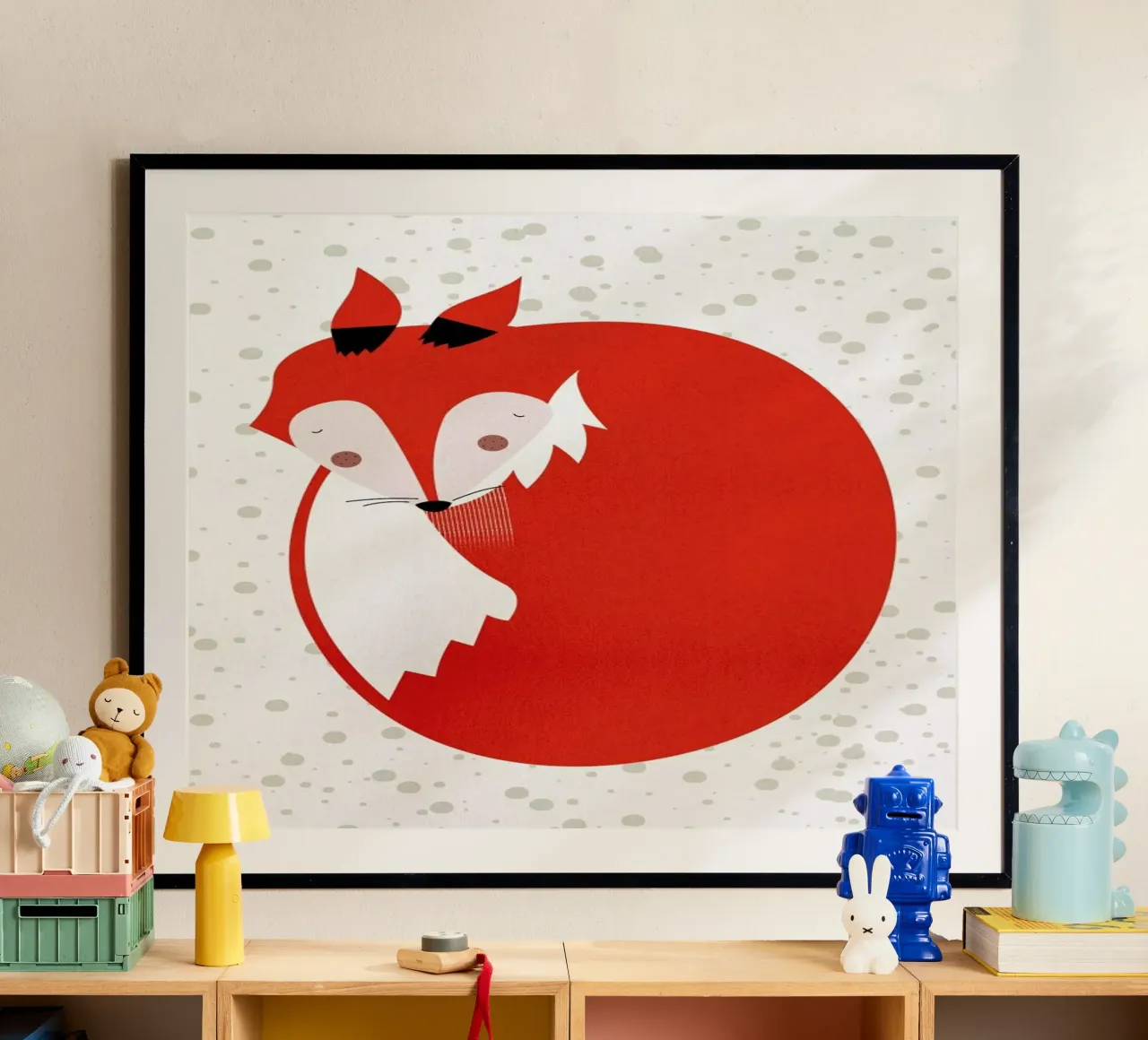 Sleepy Fox poster da Little Flourishes