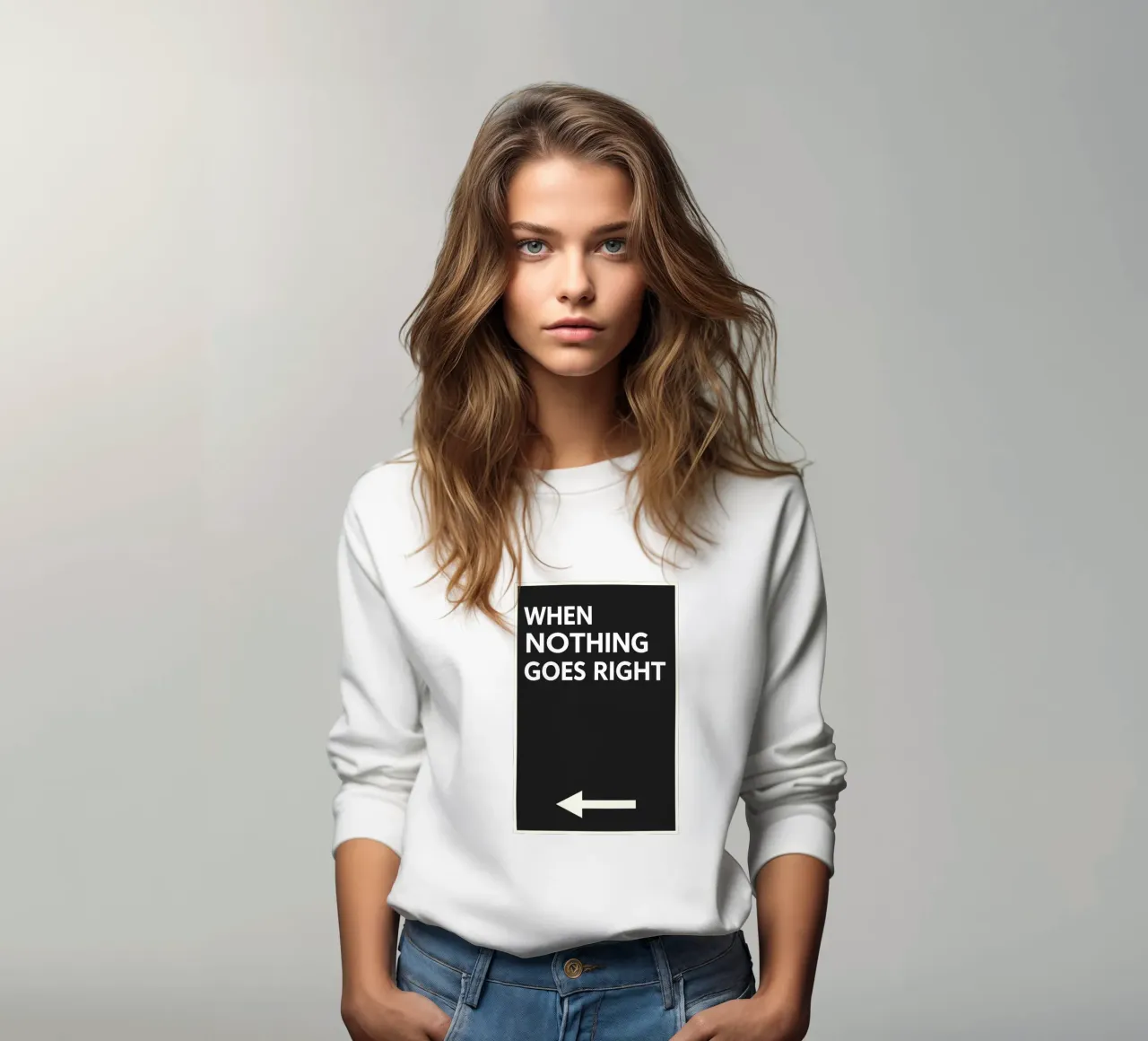 Quando niente va bene, andate a sinistra felpa da QuooodZ by MooodzArt