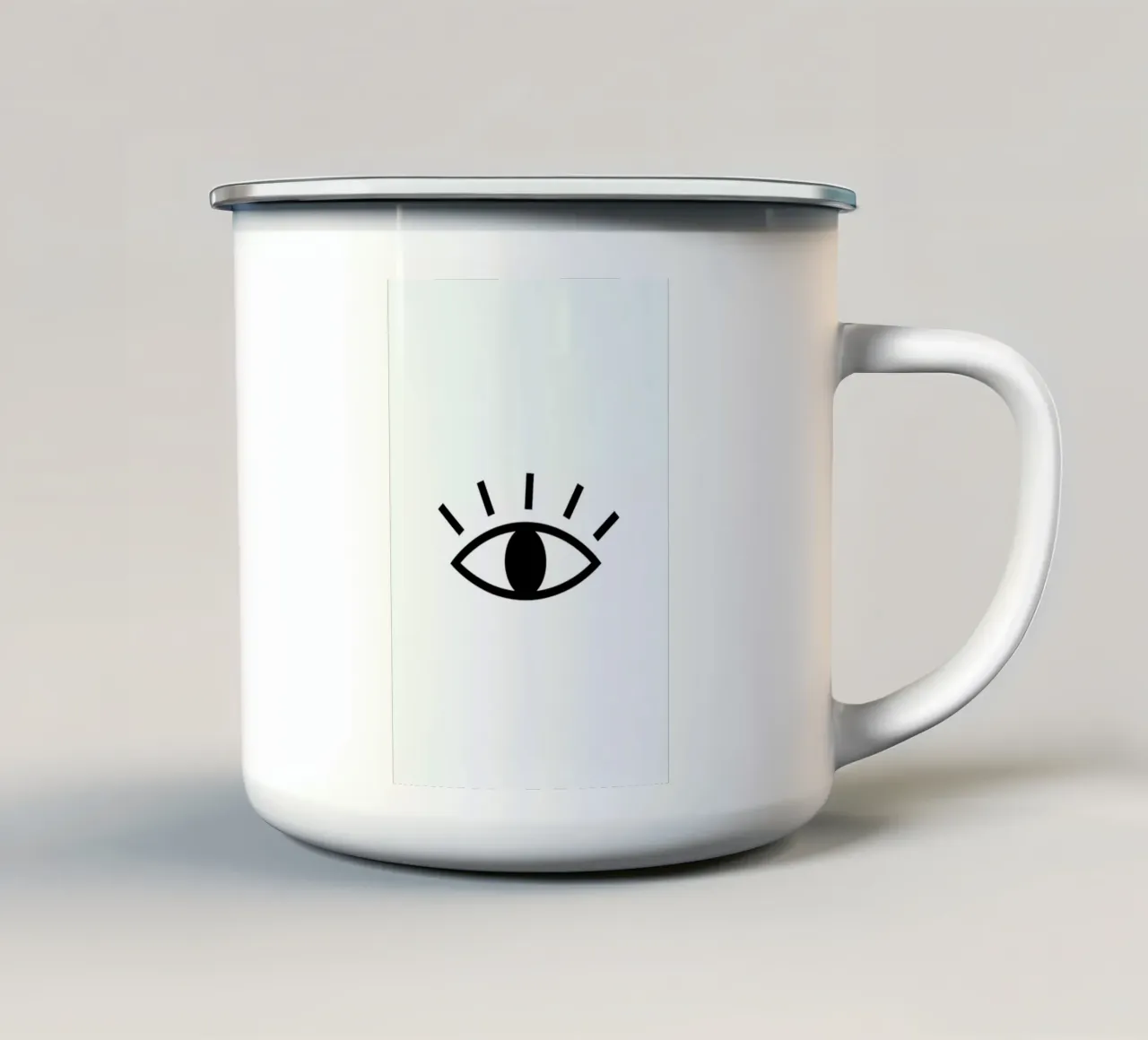 Open Eye tazza in smalto da daylight design studio