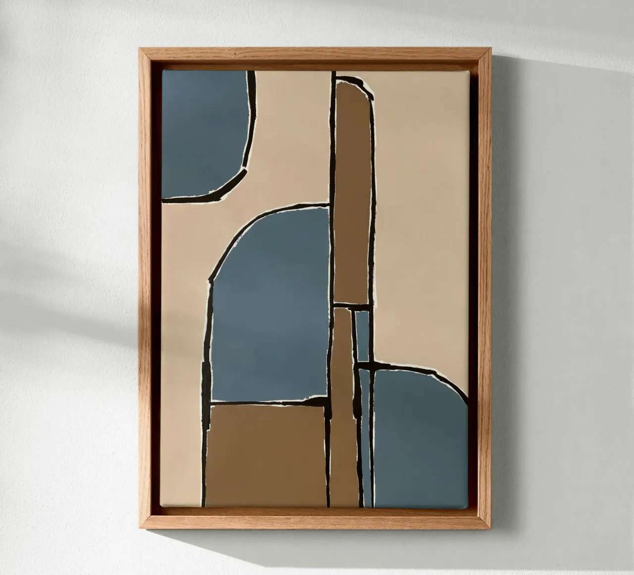 abstract shapes no6 tela con Cornice a cassetta da Andrea Reichhart Art