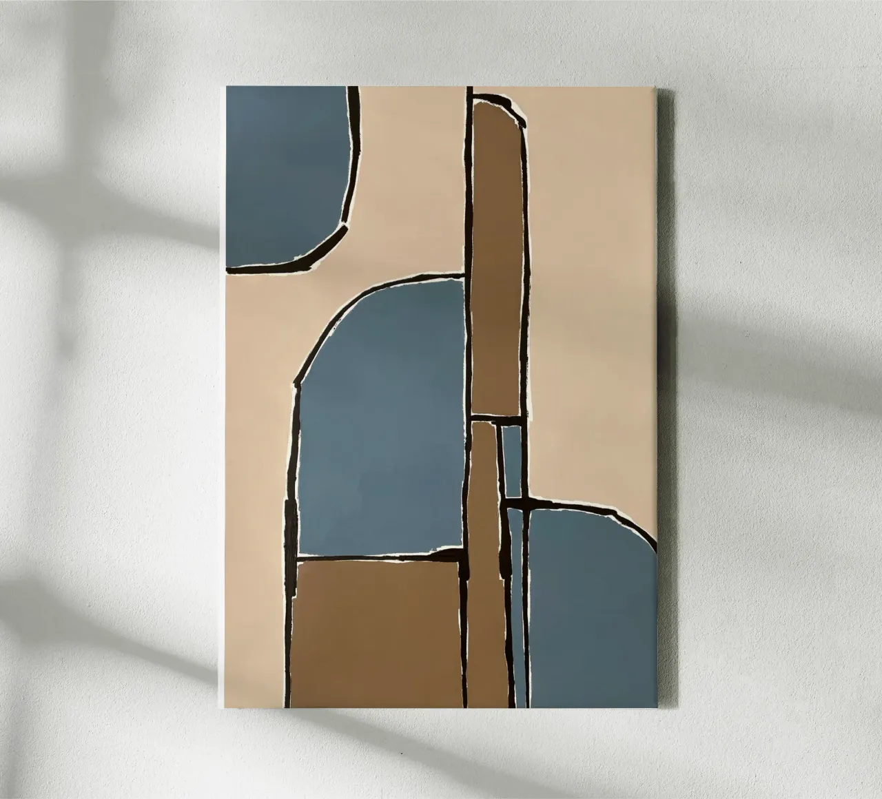 abstract shapes no6 tela con Cornice a cassetta da Andrea Reichhart Art