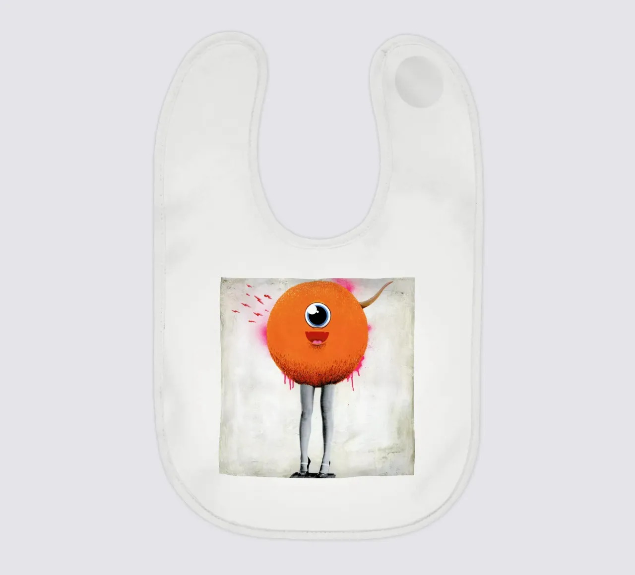 Eye Spy baby slabbetje van Famous When Dead