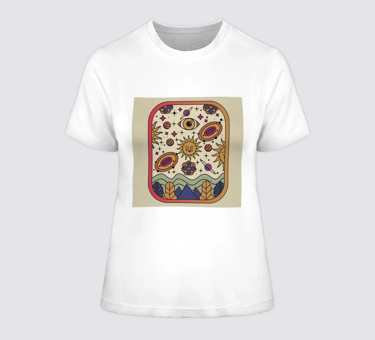 The Cosmic Effect women's fitted t-shirt by Dharma