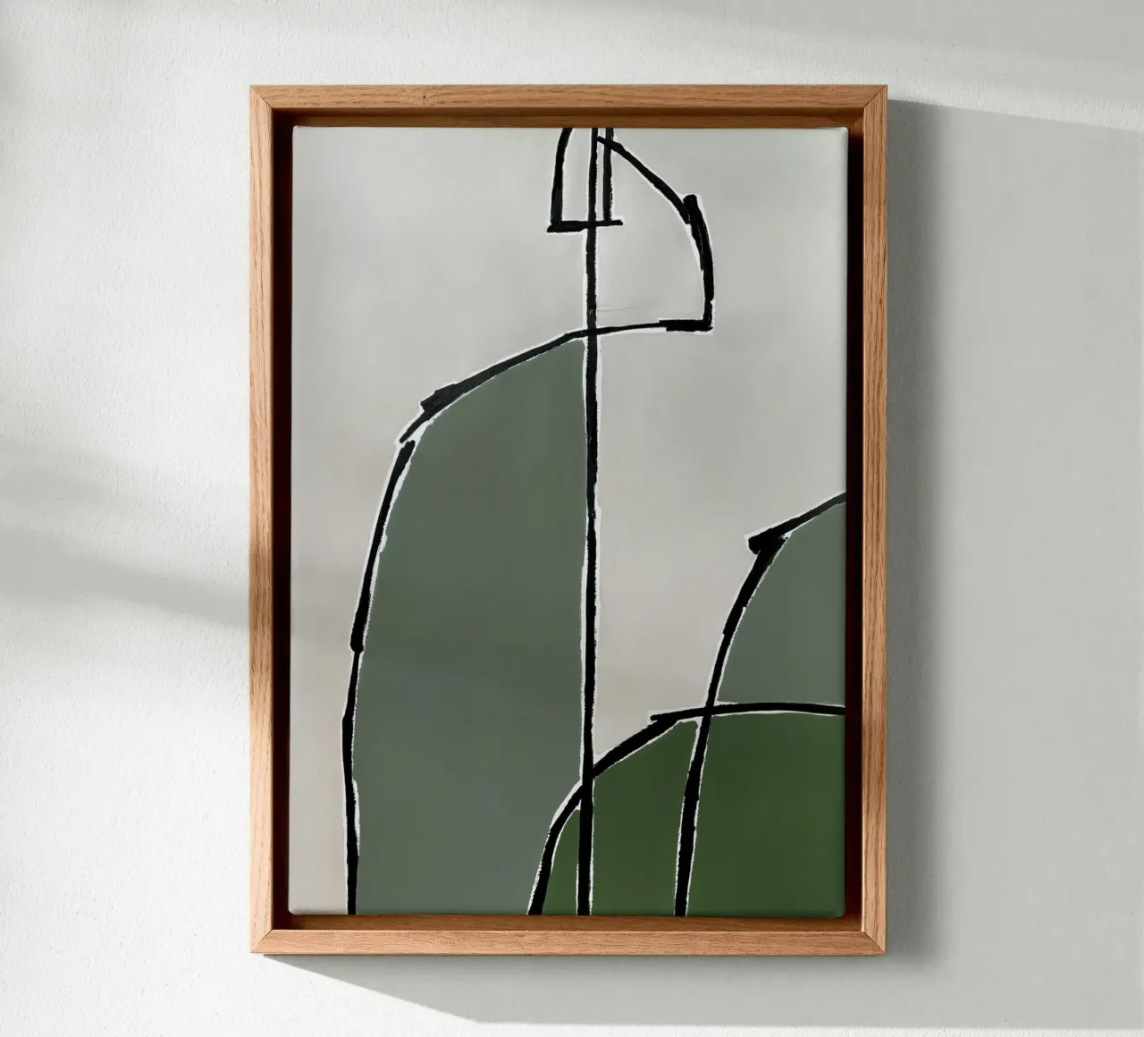 abstract shapes no7 canvas met Baklijst van Andrea Reichhart Art
