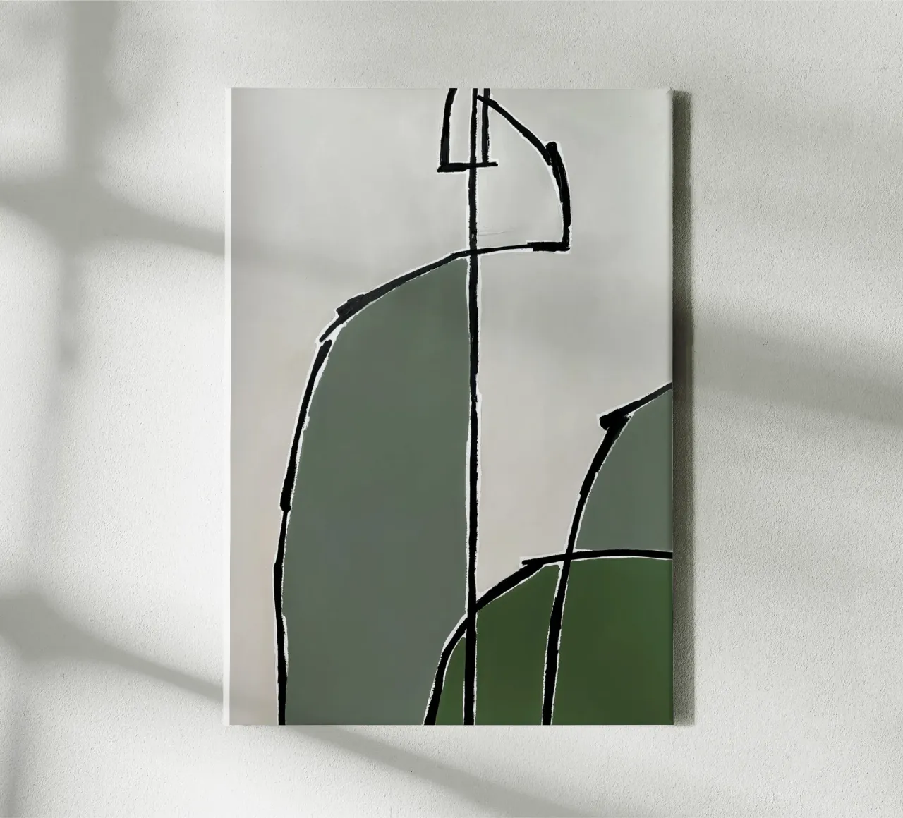 abstract shapes no7 canvas met Baklijst van Andrea Reichhart Art