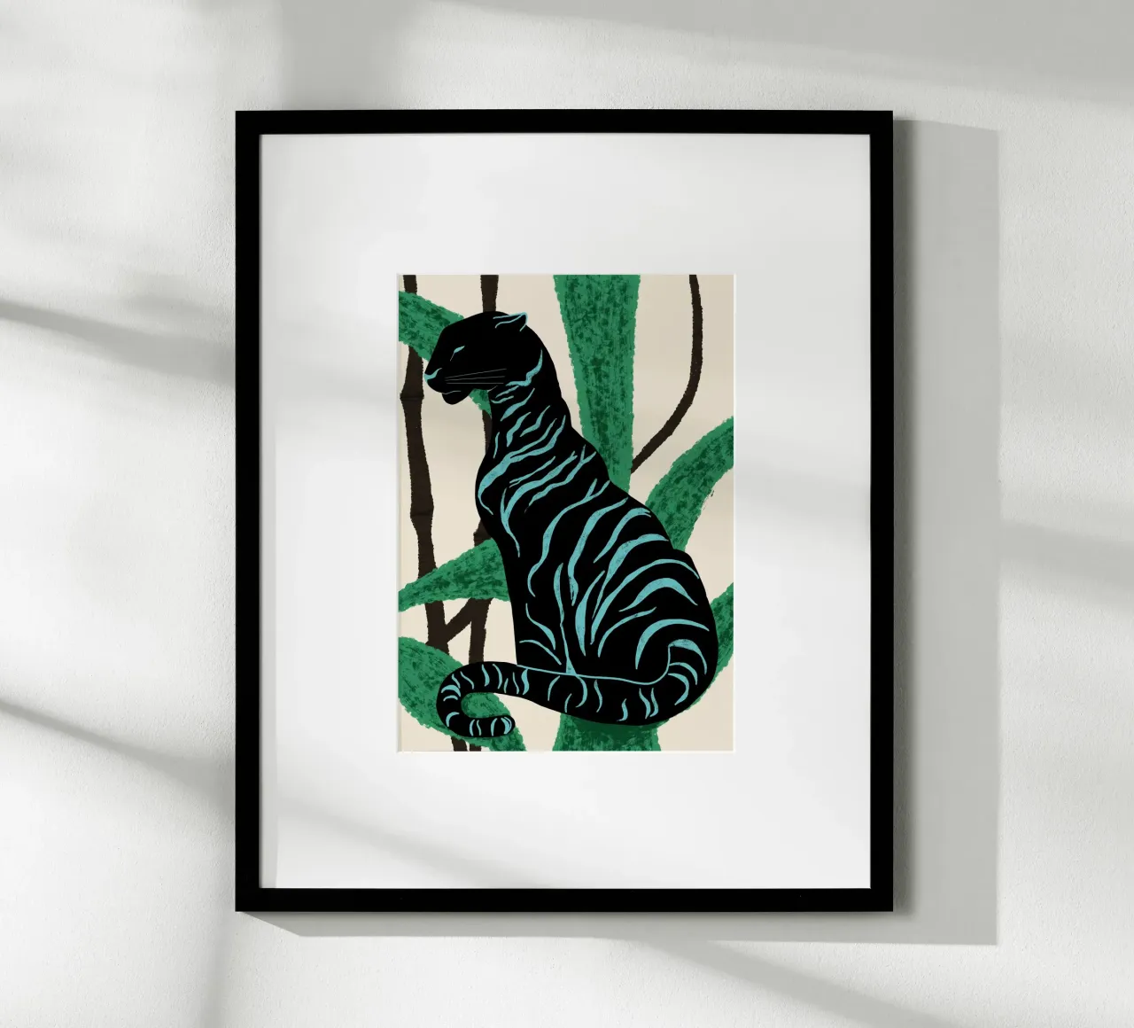 BLACK CHARACTER poster with wooden frame by Pictufy Sun & Spirit