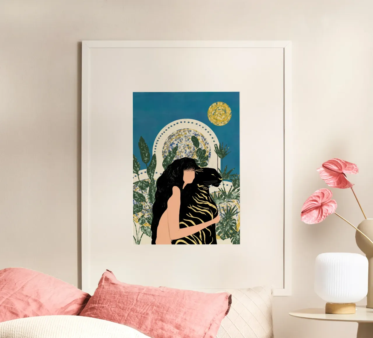 SELVAGGIO E NUDO poster con telaio in legno da Pictufy Sun & Spirit
