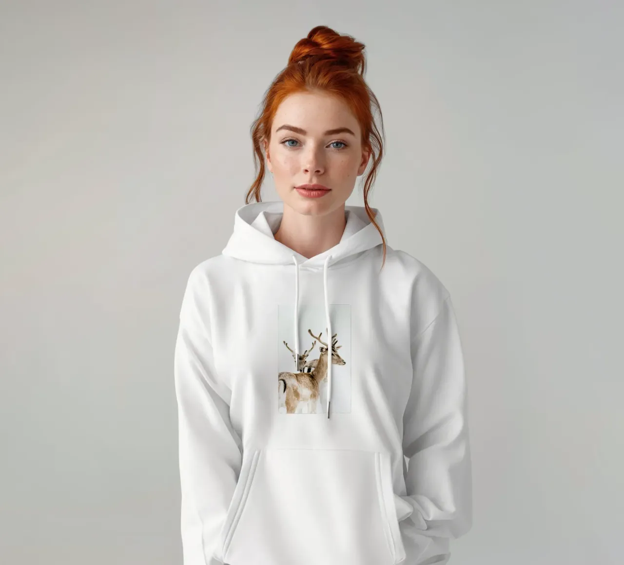 Deers II felpa con cappuccio da Victoria Frost