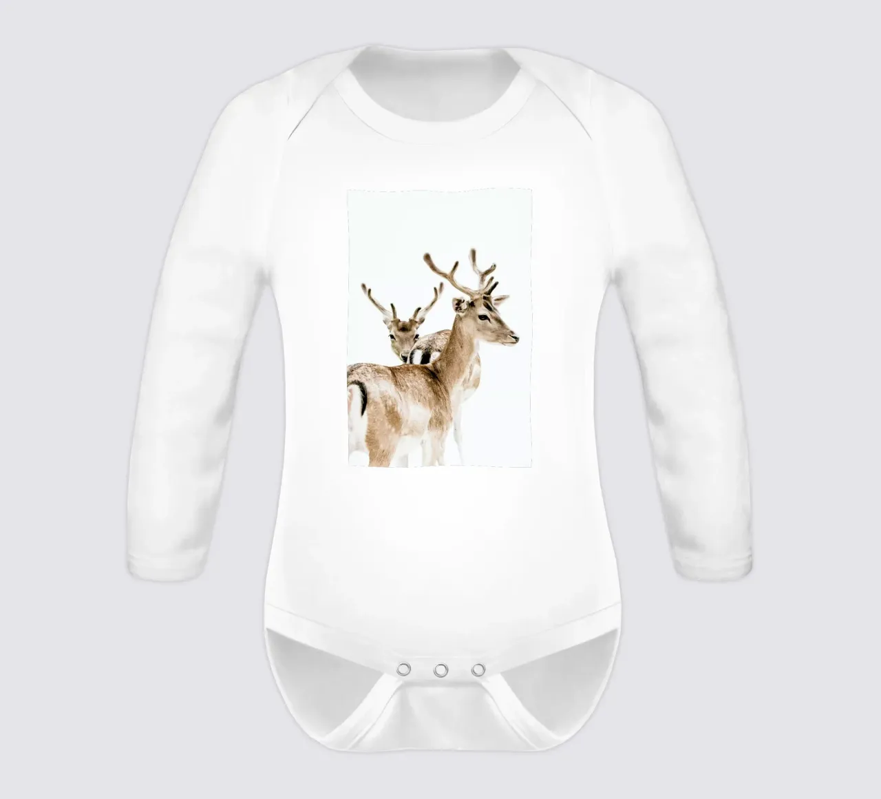 Deers II Langarm Babybody von Victoria Frost