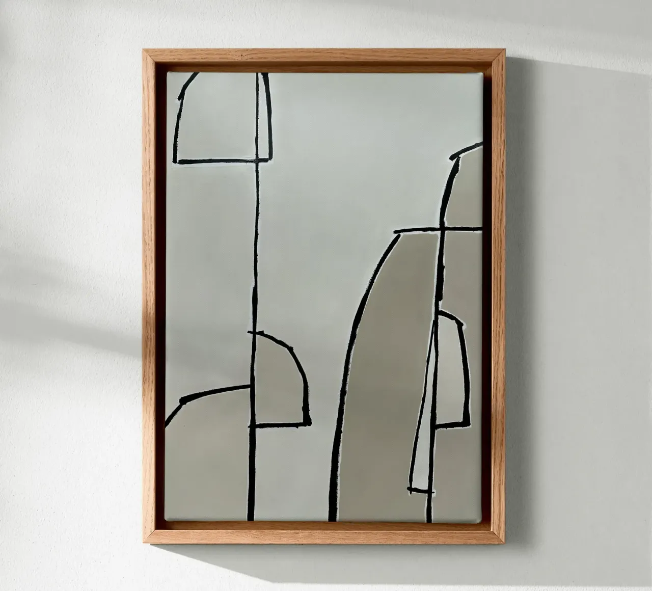 abstract shapes no8 tela con Cornice a cassetta da Andrea Reichhart Art