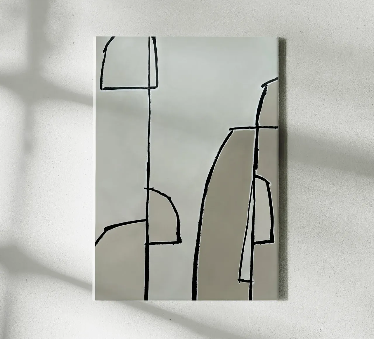 abstract shapes no8 tela con Cornice a cassetta da Andrea Reichhart Art