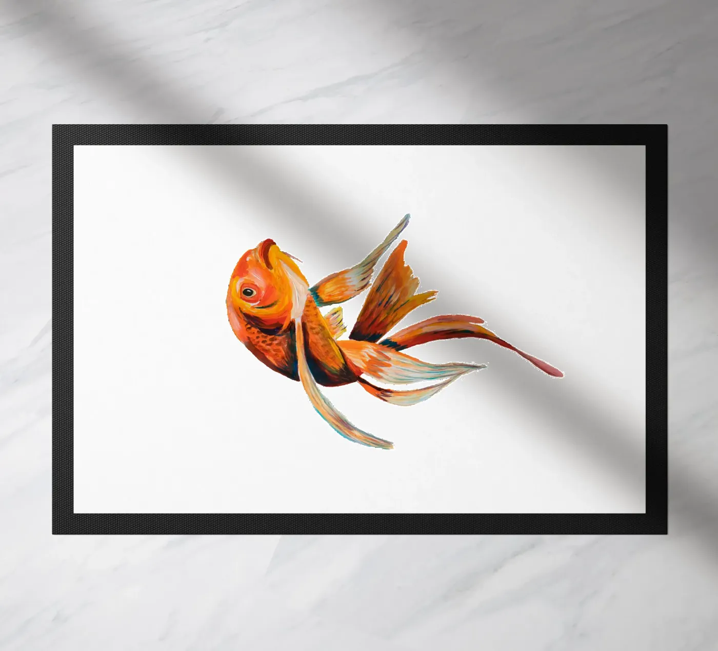 Koi fish Fußmatte von Femke Zwaan