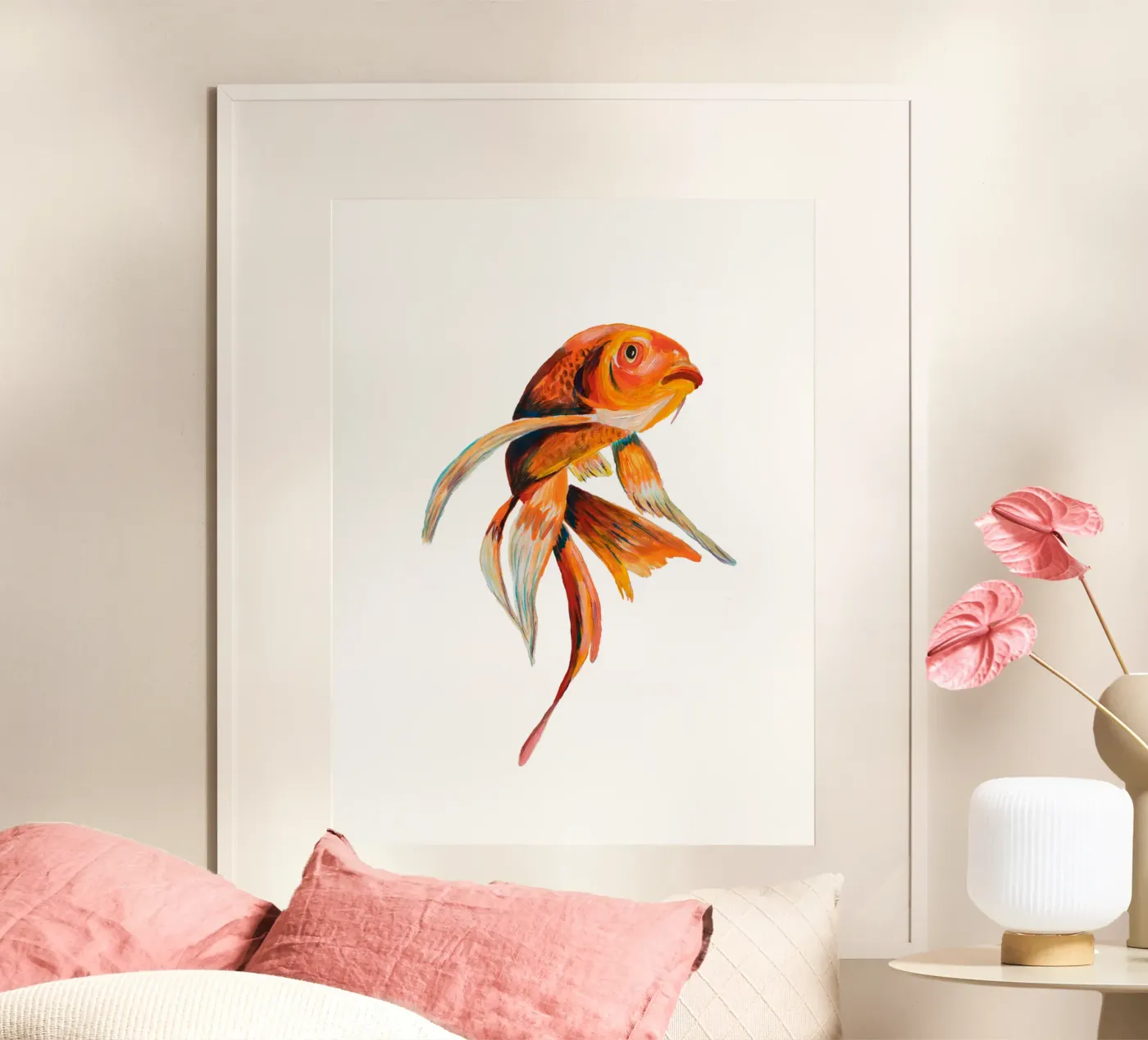 Koi fish poster da Femke Zwaan