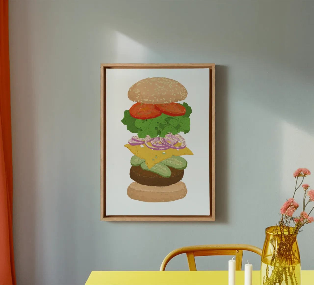 Hamburger tela con Cornice a cassetta da miriamkross
