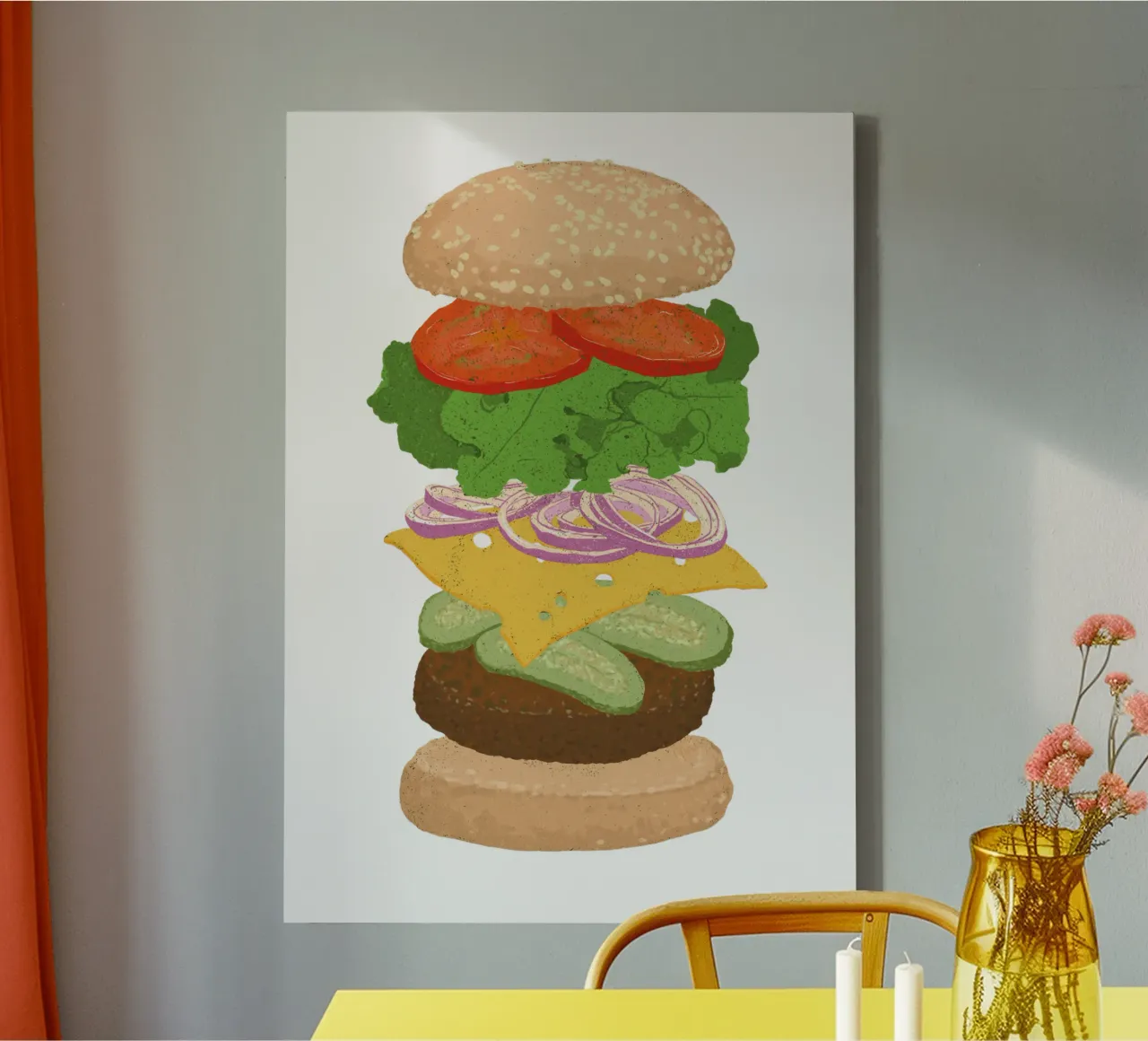 Hamburger tela con Cornice a cassetta da miriamkross
