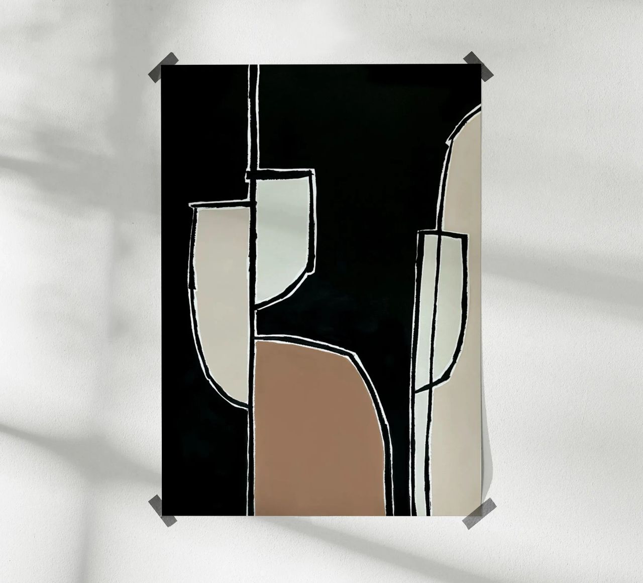 abstract shapes no9 carta hahnemühle da Andrea Reichhart Art