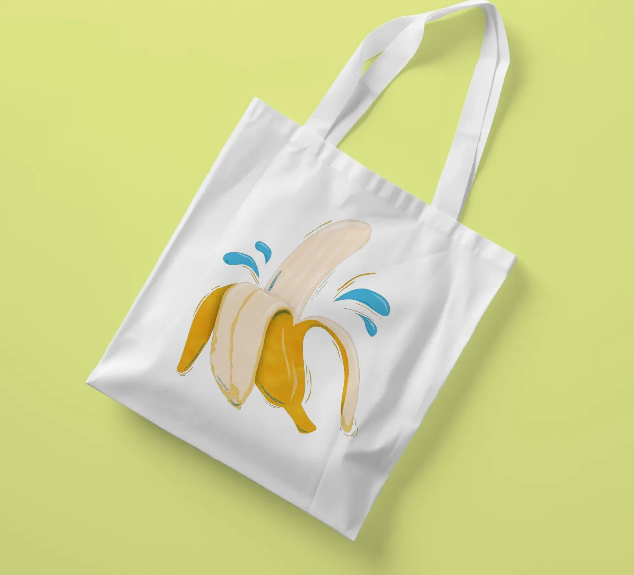 Banana Splash borsa in juta da miriamkross