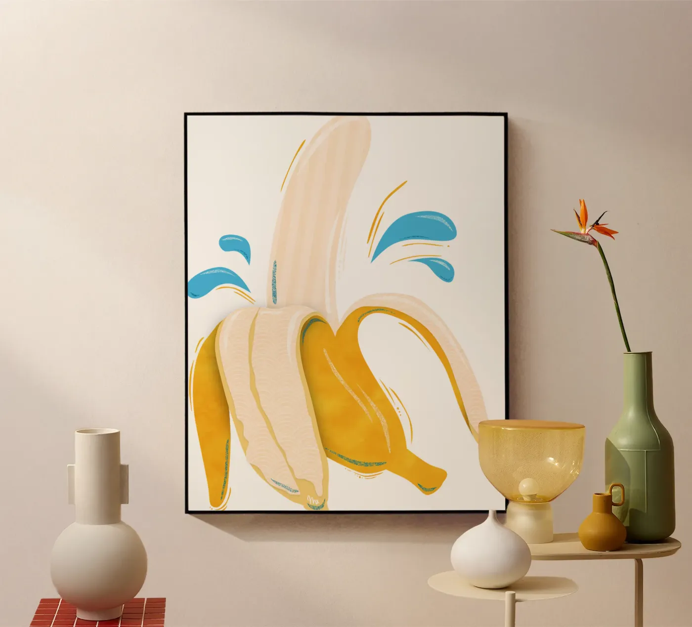 Banana Splash plexiglass da miriamkross