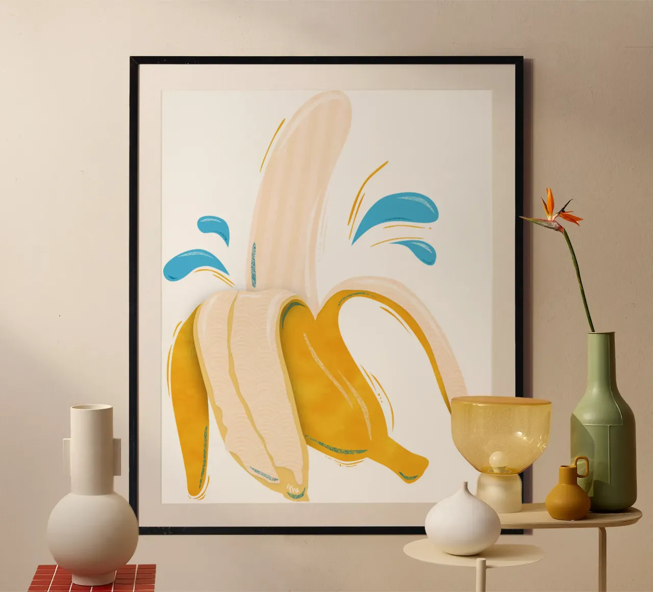 Banana Splash carta hahnemühle da miriamkross